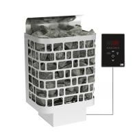 Электрическая печь Sawo Krios настенная, 4,5 кВт, нерж. сталь, артикул KRI-45Ni2-P, выносной пульт (встроенный блок мощности)