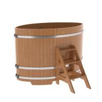 Купель овальная BentWood из дуба овальная, натуральный 1080х1750х1200 мм