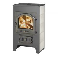 Печь-камин Везувий ПК-01 (205) с плитой бежевый (200 м3)