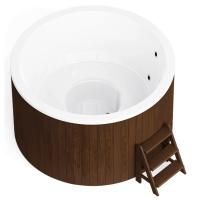 Круглая купель POLARSPA COMFORT 195 COLD термобереза темная