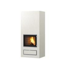 Дровяной камин JAANI V1 Tulikivi Туликиви Белый, 1800мм, нижнее подключение