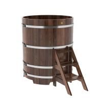 Купель круглая BentWood лиственница морёная премиум 1170х1400 мм