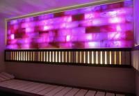 Соляная стена (бесклеевой монтаж), плитка шлифованная - торцованная с 4х сторон, 1 м2