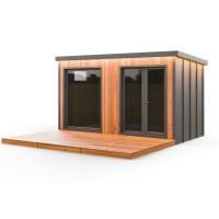 Модульная баня PREMIUM M4 4,2х2,2х2,5м + Электрокаменка Sangens W12 с WiFi, Bluetooth