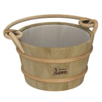 Ведро деревянное Sawo 341-D (4 литра, с пластиковой вставкой)