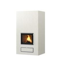 Дровяной камин KAILA V1 Tulikivi Туликиви Белый, 1800мм, нижнее подключение