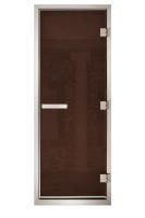 Дверь для хаммам Maestro Woods Арабика бронза (серый) 800х2000 правая