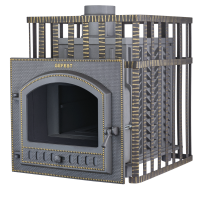 Дровяная печь Гефест ЗК в сетке 45 (П)