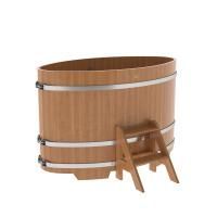 Купель овальная BentWood из дуба овальная, натуральный 920х1660х1100 мм