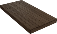 Модульная терраса POLARSPA 2,4х1,2м из термососны темной