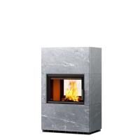 Дровяной камин конвекционный LAMU Туликиви Classic, 1450мм, верхнее подключение