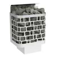 Электрическая печь Sawo Krios настенная, 4,5 кВт, нерж. сталь, артикул KRI-45NS-P, выносной пульт (пульт и блок мощности