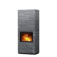 Дровяной камин конвекционный HENKA Туликиви Grafia, 1840мм, верхнее подключение