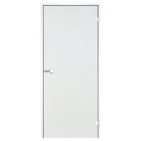 Дверь для хамам стеклянная Harvia Alu 700х1900 прозрачный (белый)