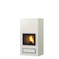Дровяной камин JAANI V1 Tulikivi Туликиви Белый, 1500мм, верхнее подключение