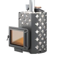 Дровяная печь Этна Люкс 18 (Панорама) Закрытая каменка