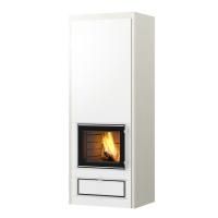 Дровяной камин JAANI V2 Tulikivi Туликиви Белый/белый, 2100мм, верхнее подключение