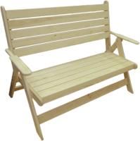 Скамейка раскладная (Ангарская сосна) R для бани