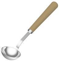 Черпак из нержавеющей стали с деревянной ручкой Sawo, 442-МD (D100) 237 ml