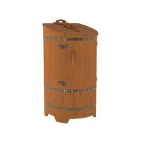 Кедровая бочка со скосом Бентвуд Стандарт цвет: коньяк, цвет фурнитуры: 409