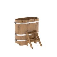 Купель овальная BentWood из дуба овальная, натуральный рустик 590х1060х1200 мм