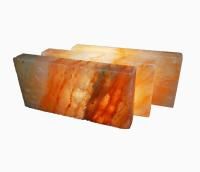 Соляная плитка из Гималайской соли 200x100x25мм шлифованная
