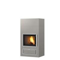Дровяной камин JAANI V4 Tulikivi Туликиви Серый, 1500мм, верхнее подключение