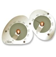 Термометр-гигрометр Cariitti из нержавеющей стали