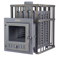 Дровяная печь Гефест ЗК в сетке 25 (М)