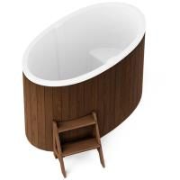 Овальная купель POLARSPA STANDART 98 термобереза темная