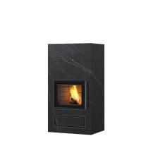 Дровяной камин JAANI V4 Tulikivi Туликиви Черный мрамор, 1500мм, верхнее подключение