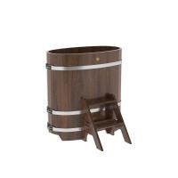 Купель овальная BentWood из дуба овальная, морёный 590х1060х1100 мм