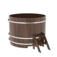 Купель круглая BentWood дуб морёный 1500х1100 мм