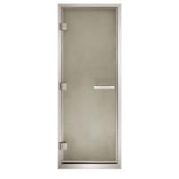 Дверь для хаммам Maestro Woods Арабика сатин (серый) 800х1900 левая