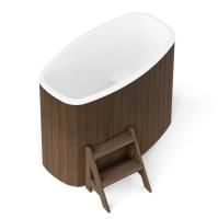 Овальная купель POLARSPA STANDART 79 DOUBLE термососна темная