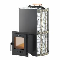 Дровяная печь Везувий Скиф с закрытой каменкой Ковка (210) "М"