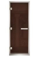 Дверь для хаммам Maestro Woods Арабика бронза (серый) 900х2100 левая