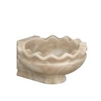 Курна пристенная Talc мраморная КМ38 со сливом