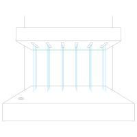 Горизонтальный душ впечатлений Rainz - Горизонтальный душ RAINZ VICHY LINEA 6 (Бизнес пакет)