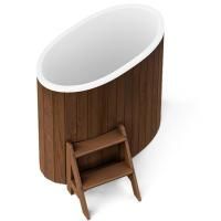 Овальная купель POLARSPA STANDART 68 термобереза темная