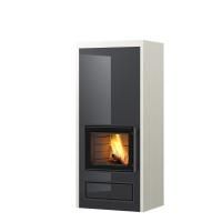 Дровяной камин JAANI V2 Tulikivi Туликиви Белый/черный, 1800мм, нижнее подключение