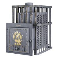 Дровяная печь Гефест ЗК в сетке 30