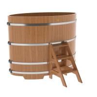 Купель овальная BentWood из дуба овальная, натуральный 1120х1830х1400 мм