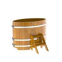 Купель овальная BentWood из лиственницы овальная, натуральная рустик 800х1420х1000 мм