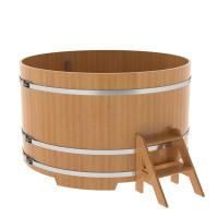 Купель круглая BentWood лиственница натуральная премиум 1800х1100 мм