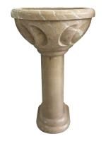 Курна из травертина пристенная Steam&Water №36