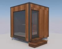 Модульная баня LIGHT L2 2,25х2,3х2,55м + Электрокаменка Harvia SW60