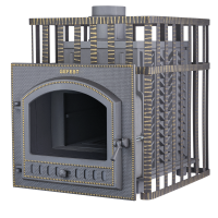 Дровяная печь Гефест ЗК в сетке 40 (П)