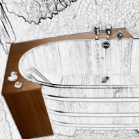 Опция Blumenberg Тумба "угол" для купели 151х73