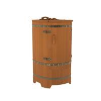 Кедровая бочка прямая Бентвуд Премиум цвет: коньяк, цвет фурнитуры: 051